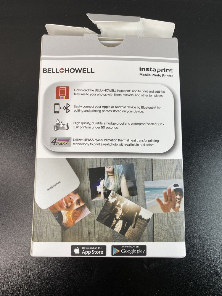 Bell+Howell instaprint Mobile Photo Printer Open Box