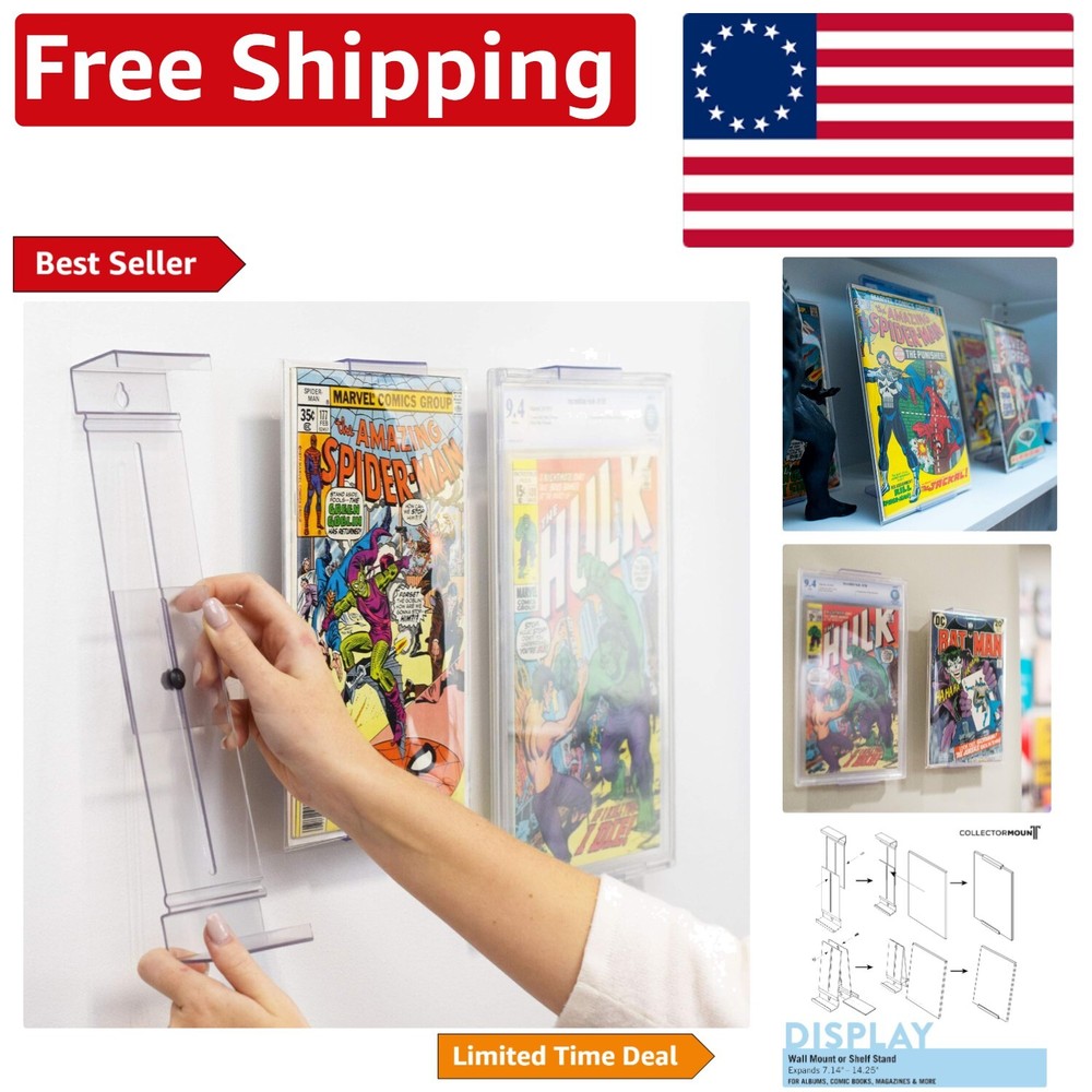 Invisible Adjustable Wall Mount for Comics - Contemporary Home Decor Solution