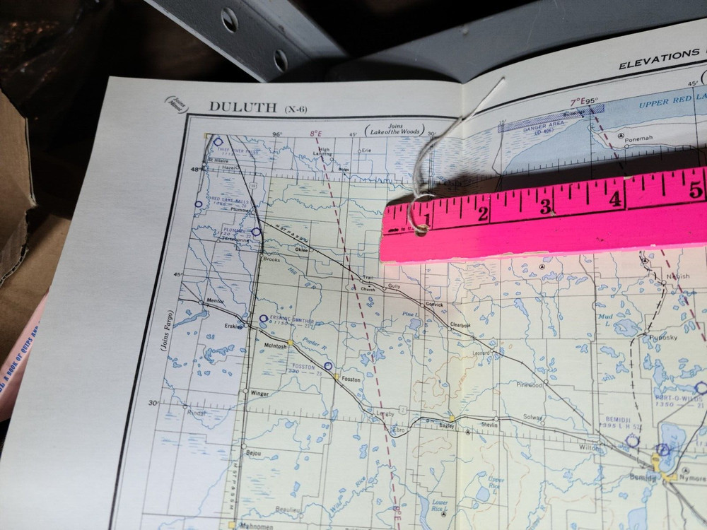 1952 Duluth Aviation Aeronautical Chart Map-Obsolete