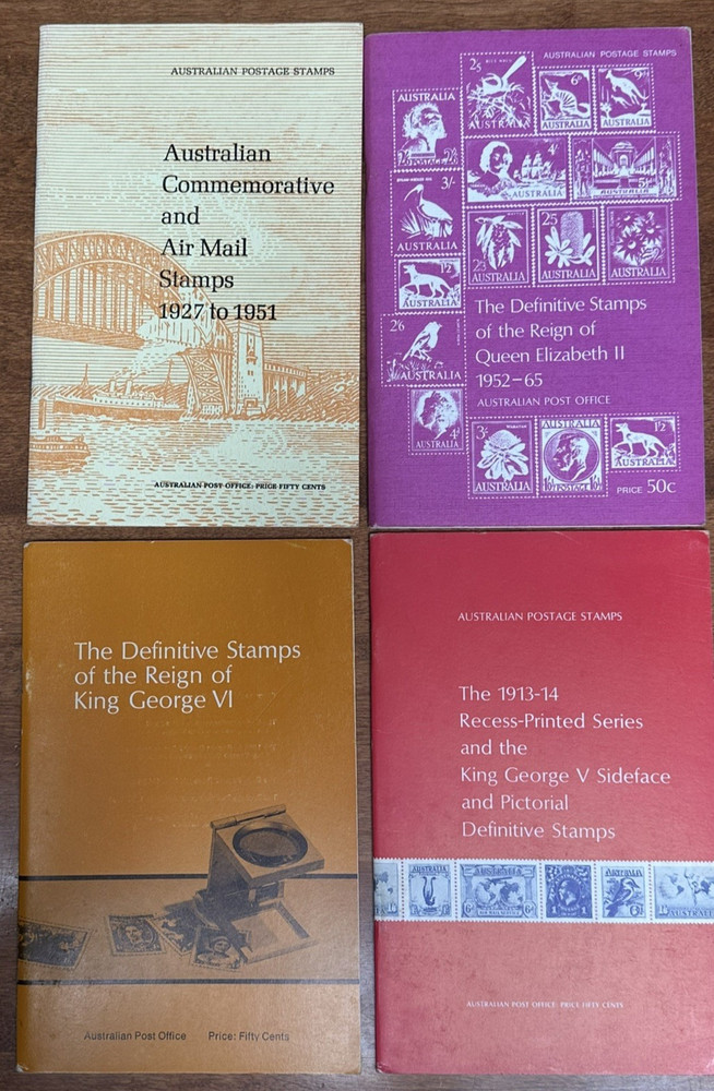Australia,  1913-14 , King George V, VI, 1927-1951 Airmail, 1952-65 QE2 books