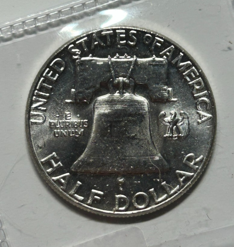 1963 Franklin Half Dollar MS CH Mint State Choice 90% Silver Uncirculated Coin