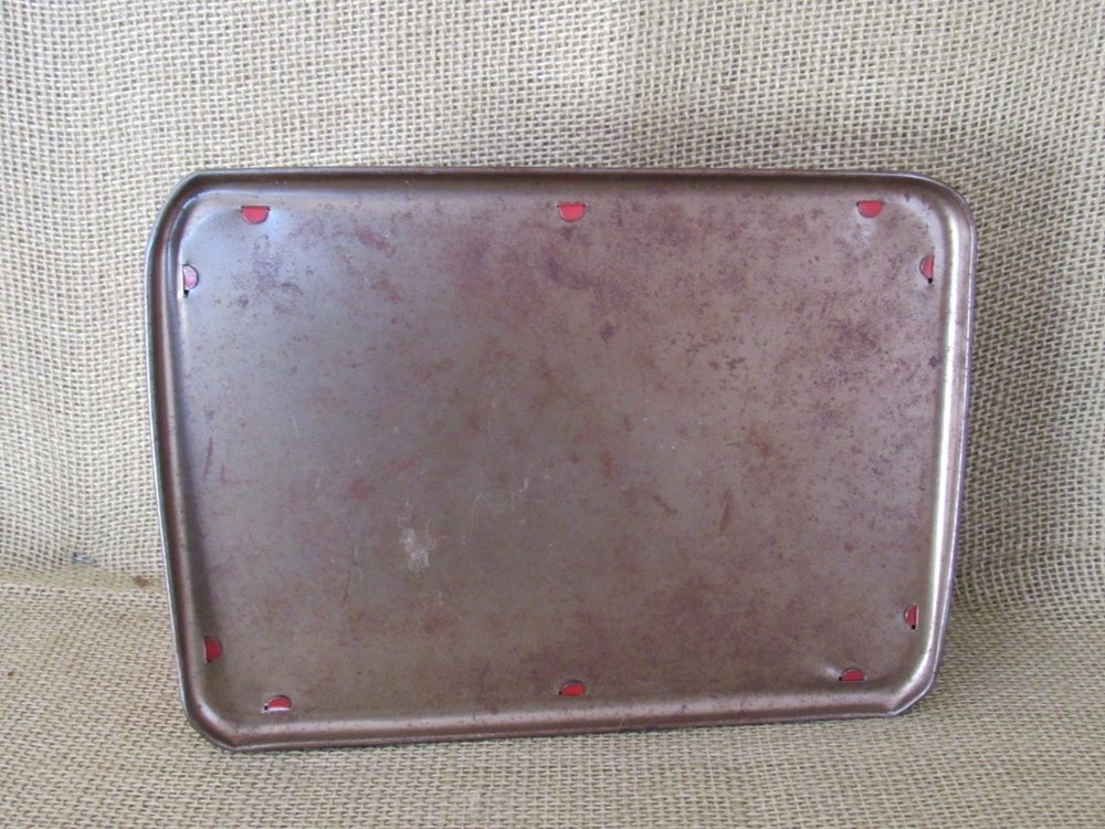 Vintage 40s Working Tin Litho Wolverine Adding Machine Hand Pull Dial Calculator