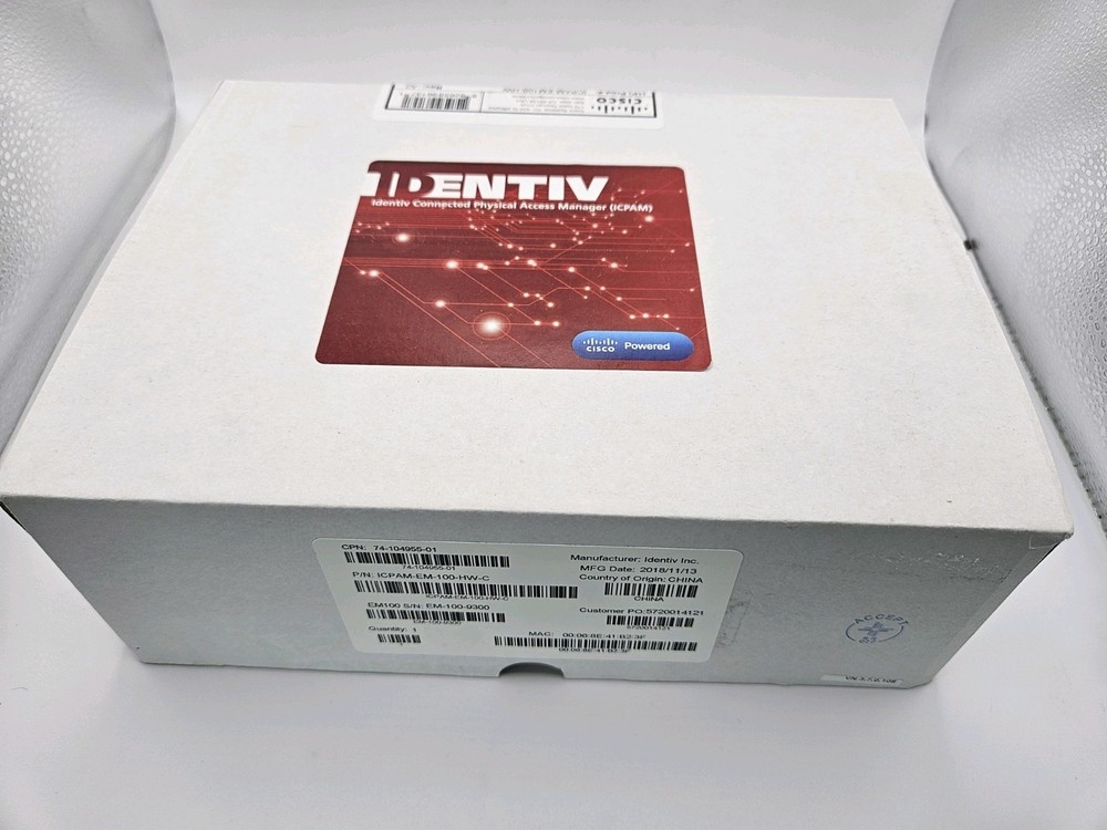 IDENTIV EM-100 Smart Card Networked Controller 802.3af PN: ICPAM-EM-100-HW-C