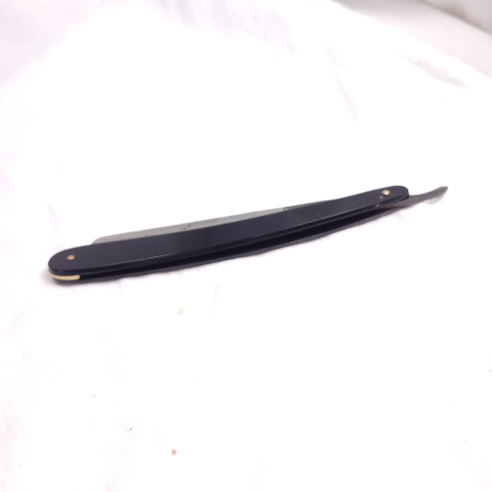 Unmarked 11/16 Straight Razor Black Rusty Blade