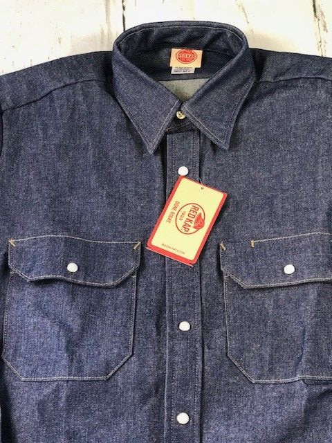 Red Kap SD78DN Men's Deluxe Denim Western Work Shirt New
