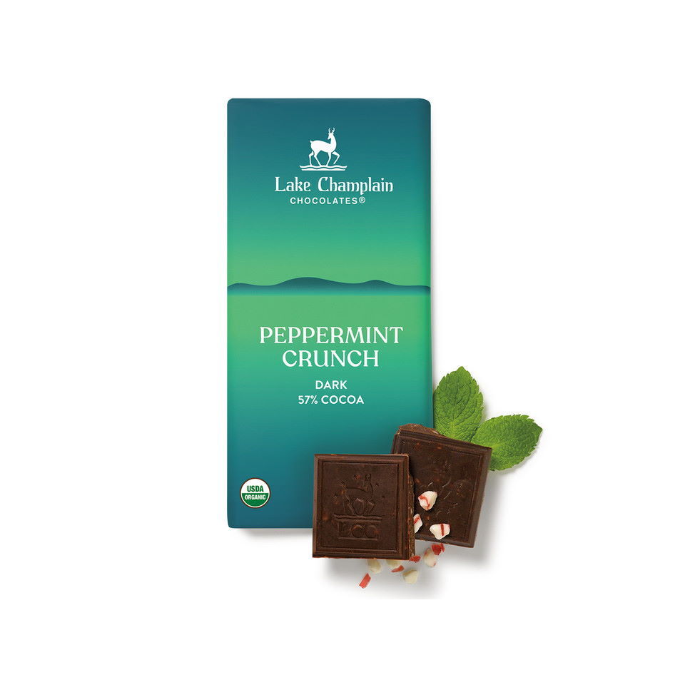 Lake Champlain Chocolates® 57% Dark Chocolate Bar with Peppermint Crunch