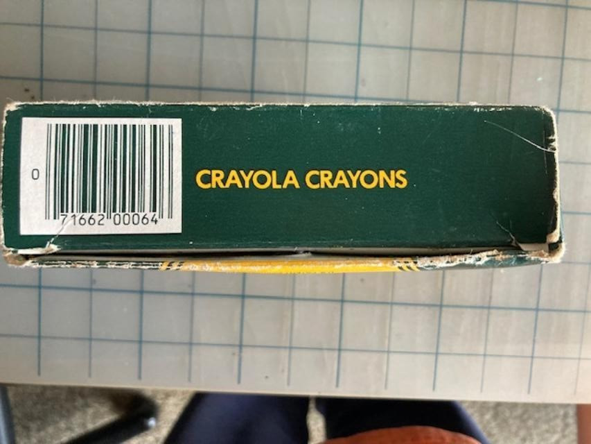 Crayola Crayons 64 With Built In Sharpener Vintage Crayon Box Missing 16