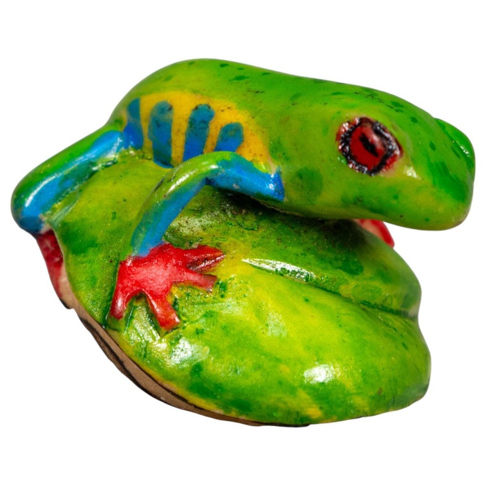 Red-Eyed Tree Frog Tagua Carving