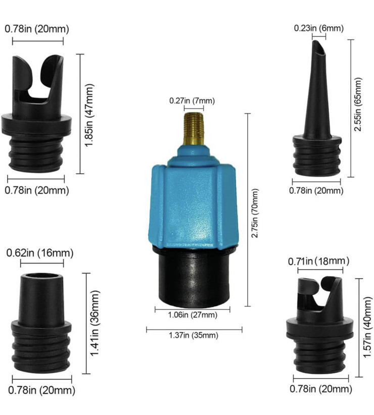 PeSandy Inflatable SUP Pump Adaptor Compressor Multifunction SUP Valve