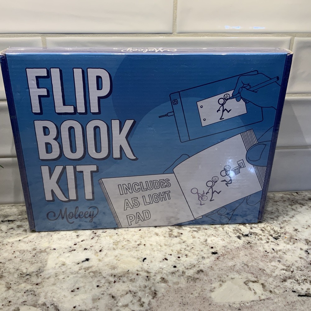 Flip Book Kit with LED Light Pad. Includes Flipbook Kit Starter Animation