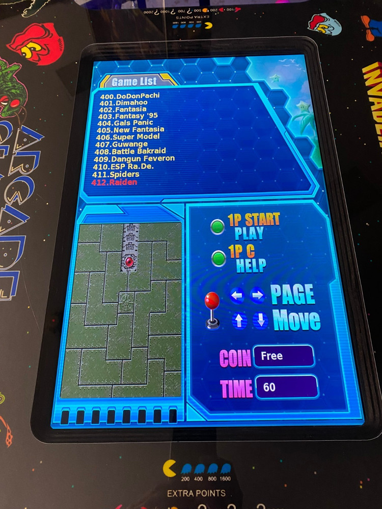 Mrs Pac Man with 412 Games