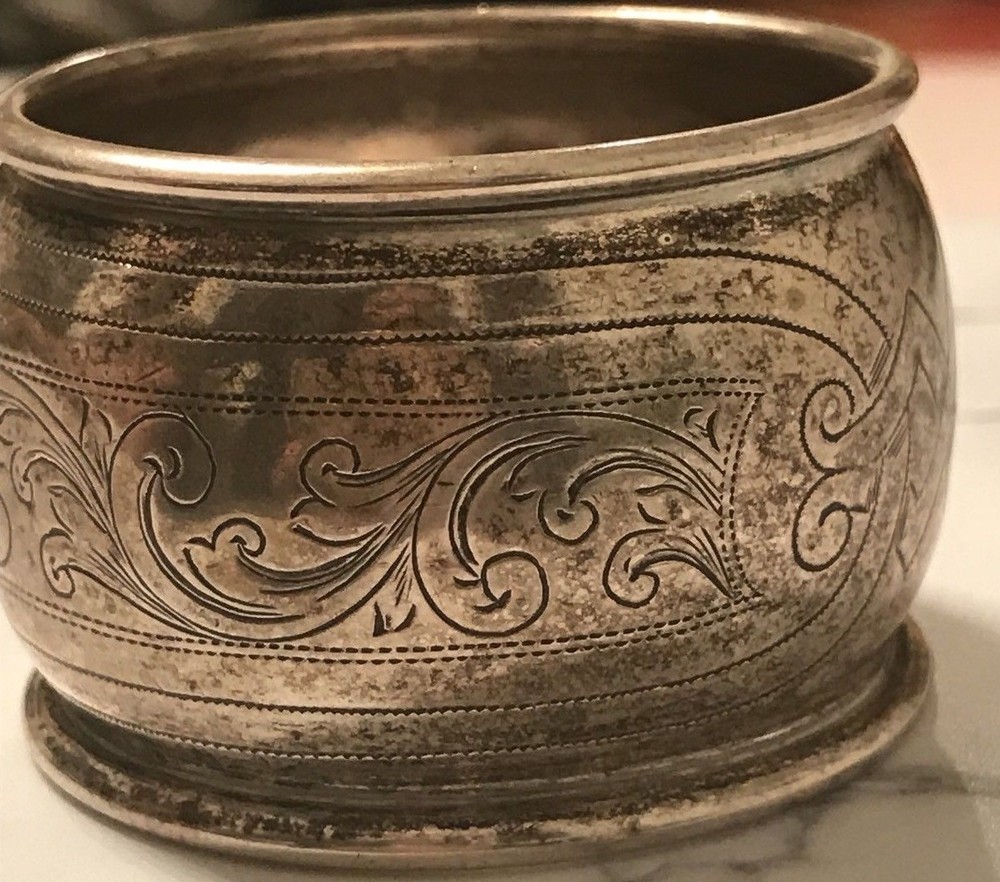ANTIQUE AUSTRO-HUNGARIAN SILVER NAPKIN RING