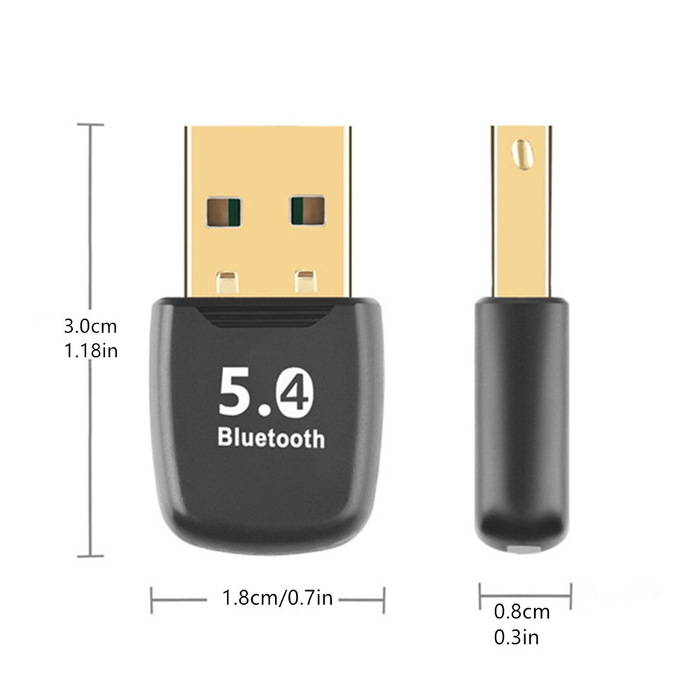 Wireless Bluetooth Adapter 5.4 USB for PC Laptop Quick Response Better Anti-Lag