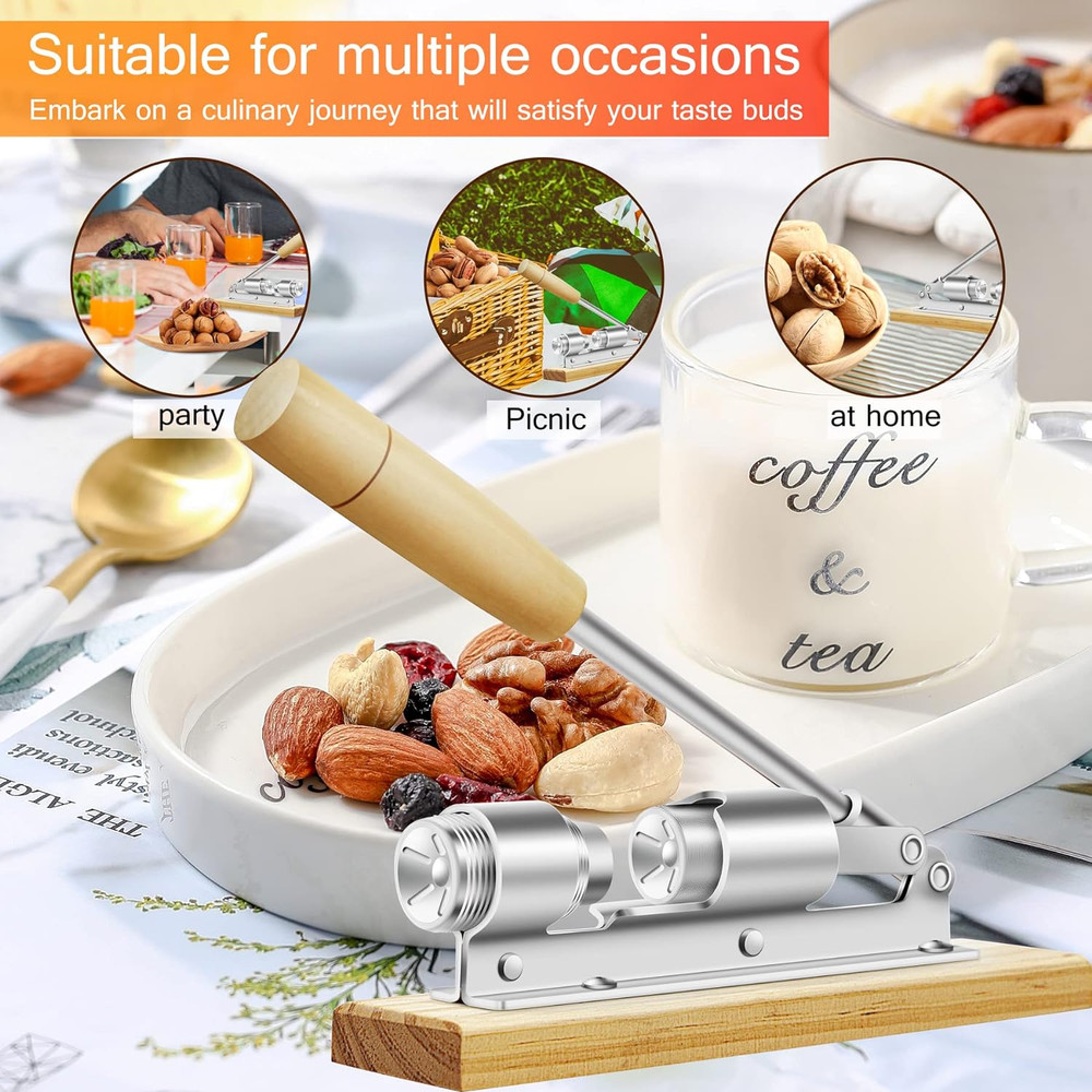 Nutcrackers for Nuts, Nut Crackers for Pecans, Heavy Duty Nut Cracking Tools, Ad
