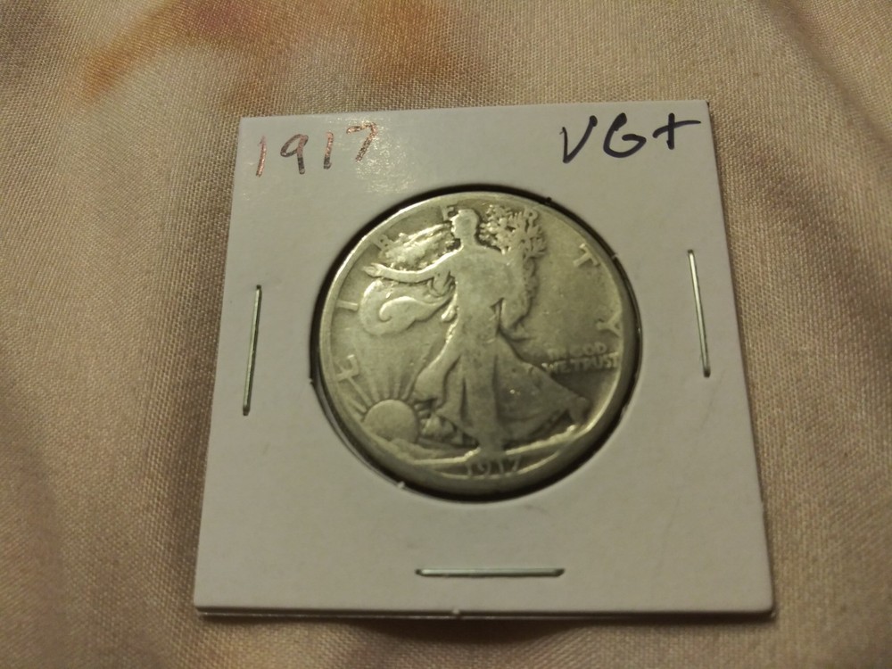 1917 SILVER WALKING HALF DOLLAR----FREE SHIP