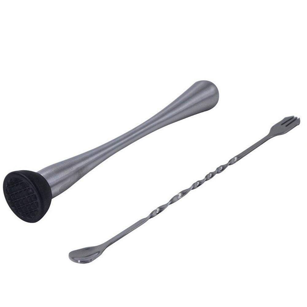 Muddling Tool for Drinks Mixing Spoon Cocktail Muddler Stainless Steel