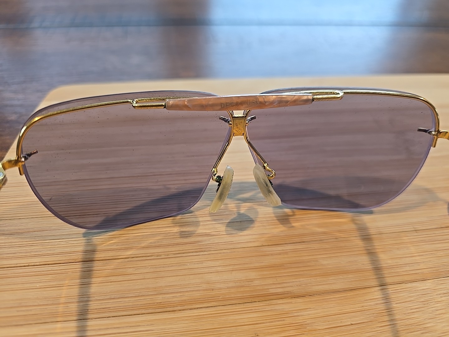 Vintage Decot Hy-Wyd Shooting Glasses 3 Lens Set & Case