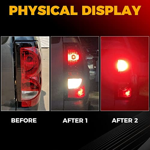 Right Tail Light Compatible with 2003-2006 Chevy Silverado Passenger Red/Clear