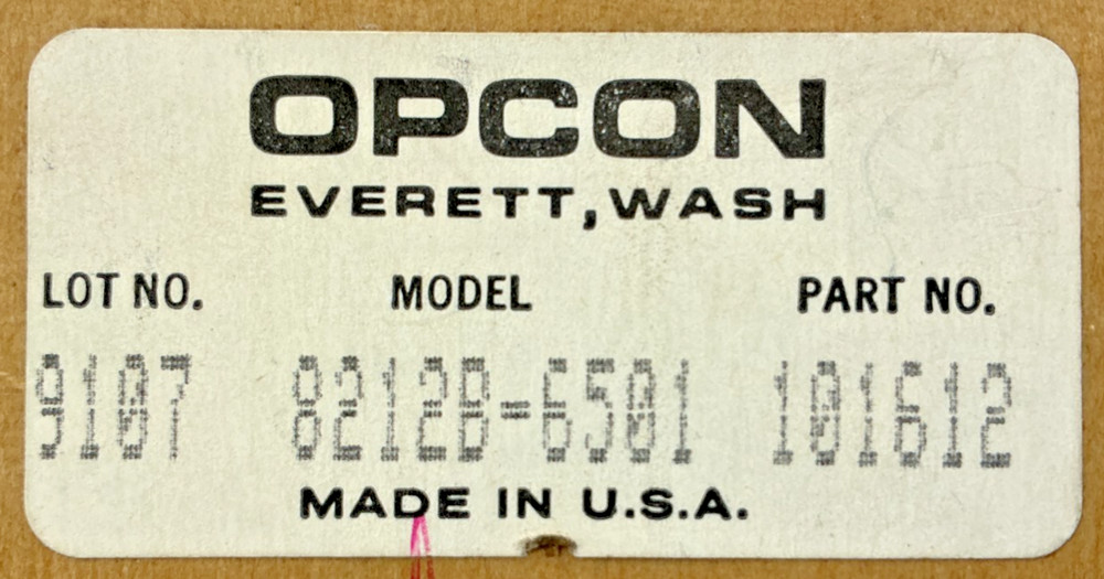 Opcon 8212B-6501 Plug-In Logic Time Delay Module 0.01-35 sec