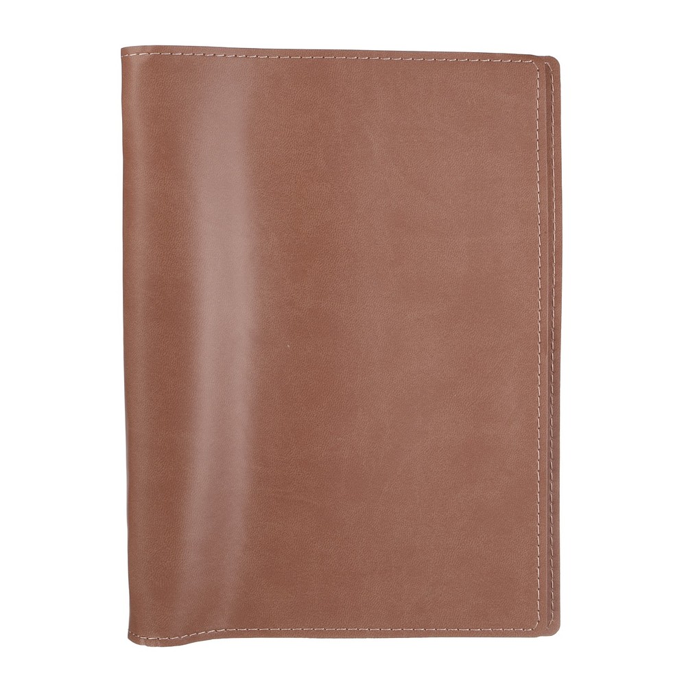 A5 PU Leather Binder Protector, 6 Ring Loose Leaf Notebook Protector, Red