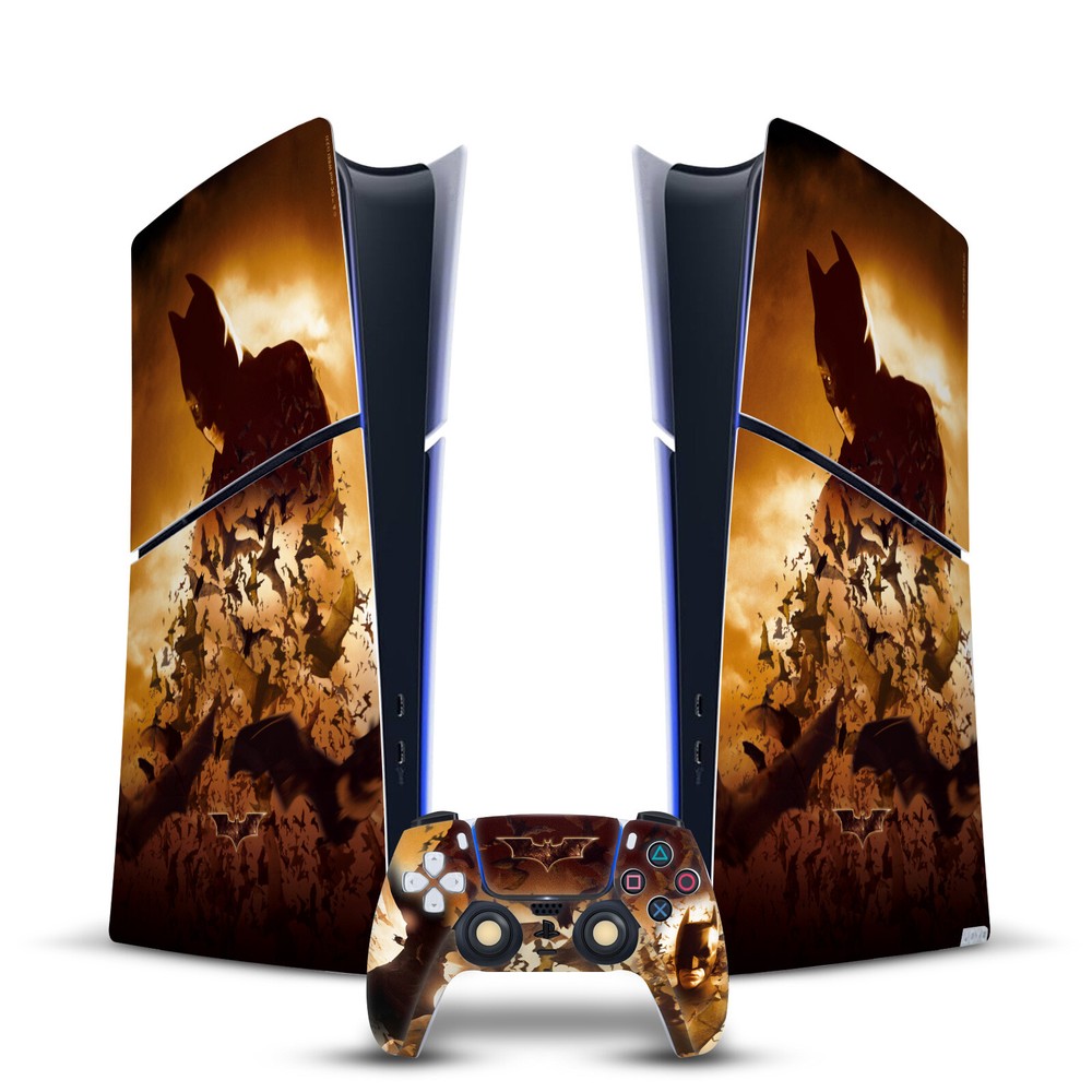 BATMAN BEGINS GRAPHICS VINYL SKIN FOR PS5 SLIM DIGITAL CONSOLE & CONTROLLER