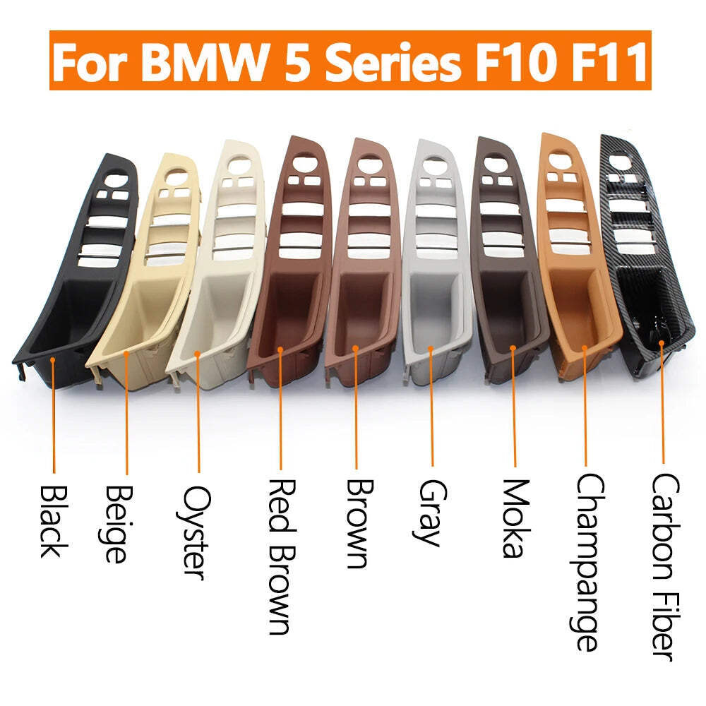 Car Interior Front Left Driver Door Handle Armrest Panel Replacement For BMW 5 S