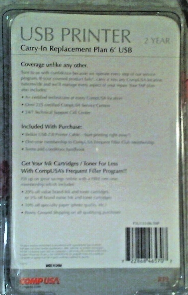 Belkin Pro Series USB 2.0 PRINTER Device Cable - 6 Foot