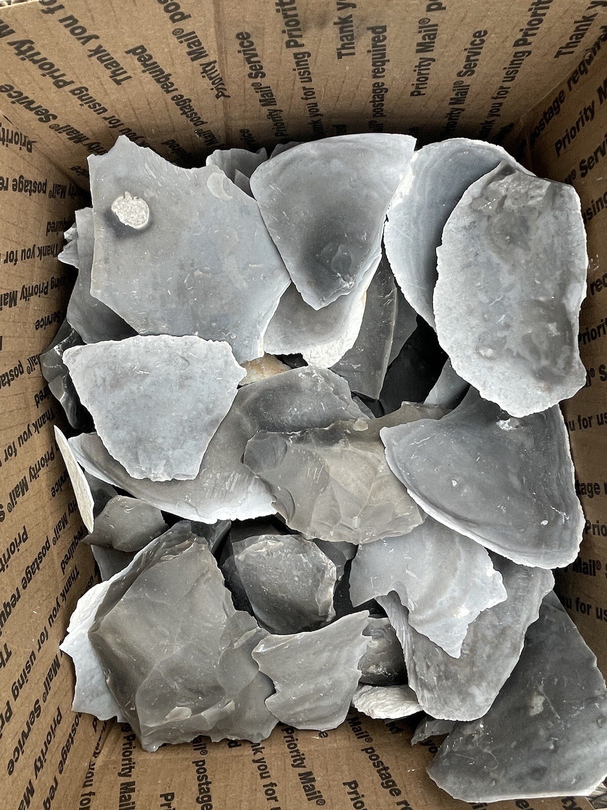 3 Pounds Of High Quality Georgetown FlintSpalls( Big Spalls) Flint Knapping