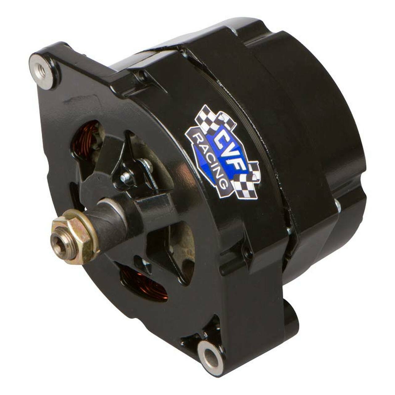 Black GM 1 Wire Alternator 100 Amp with Lifetime Warranty