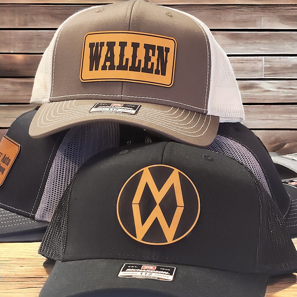Morgan Wallen Trucker Hat, Leather Patch Hat, Snapback Hat Cap, Richardson 112