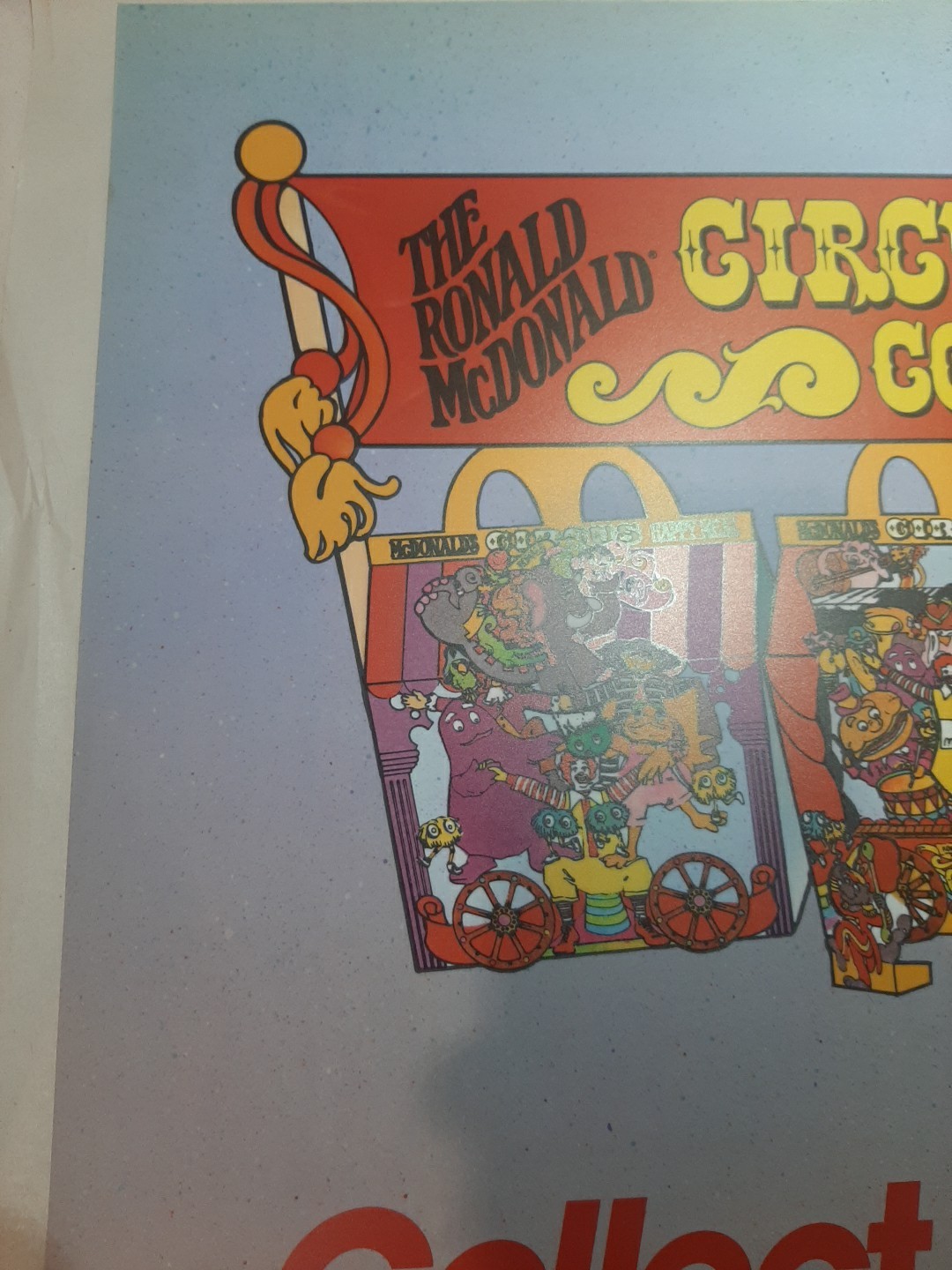 McDonalds Translite Circus Happy Meal 1983