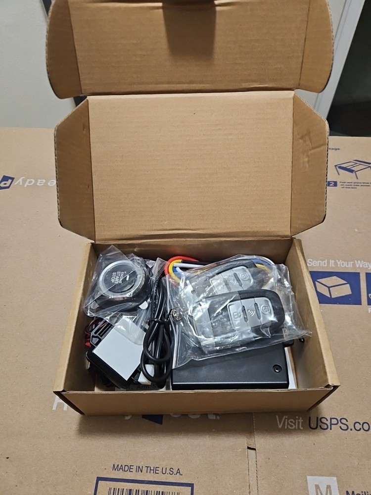 SnapFixMate Passive Keyless Entry Car Alarm System + Remote Engine Starter NEW