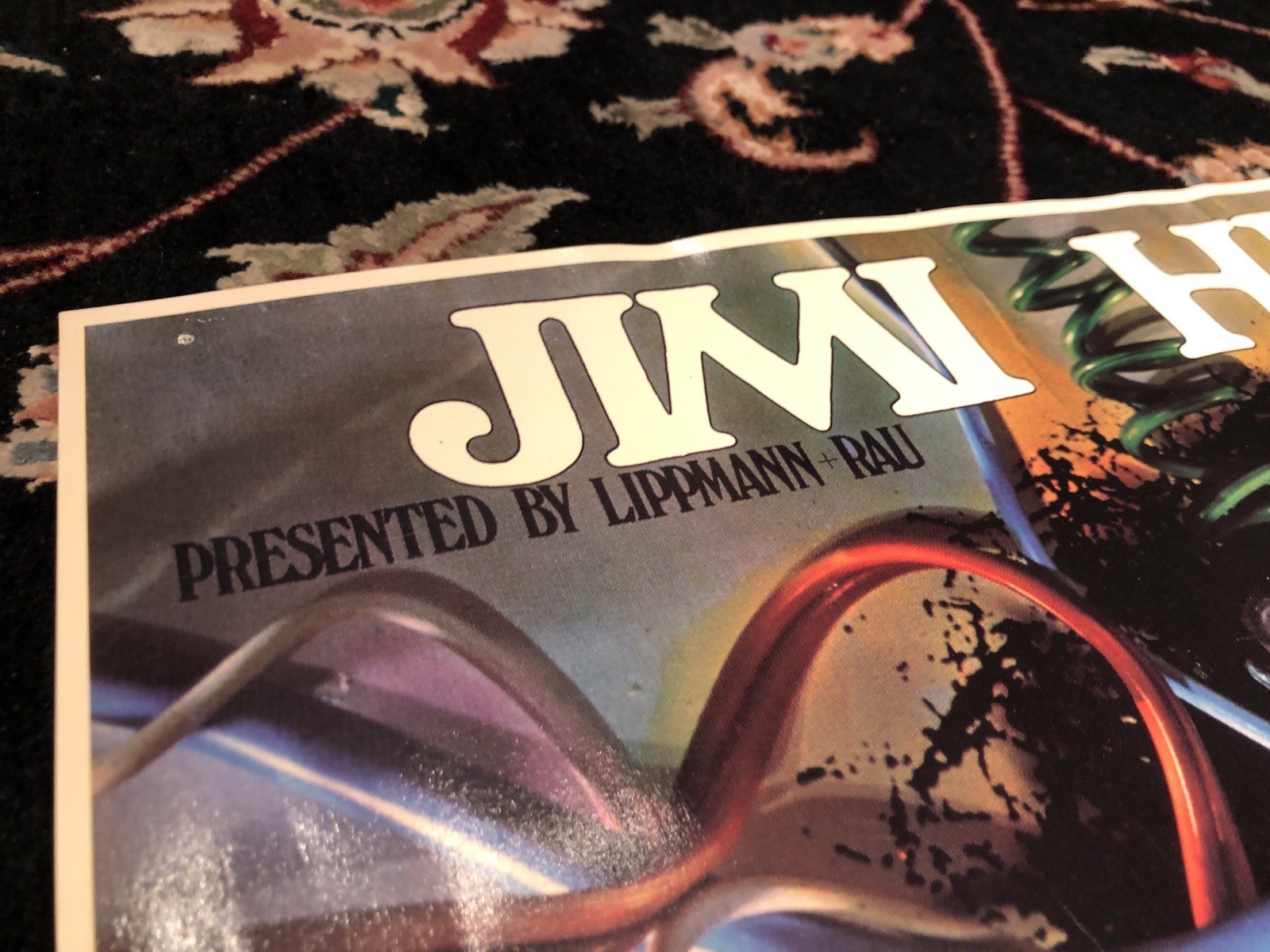 Jimi Hendrix - Presented by Lippmann + Rau - German Concert Poster Litho NICE!