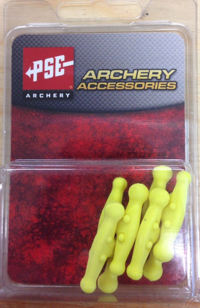 NEW PSE ARCHERY YELLOW COLORED STRING SILENCER CHUBS FOR PSE BOW