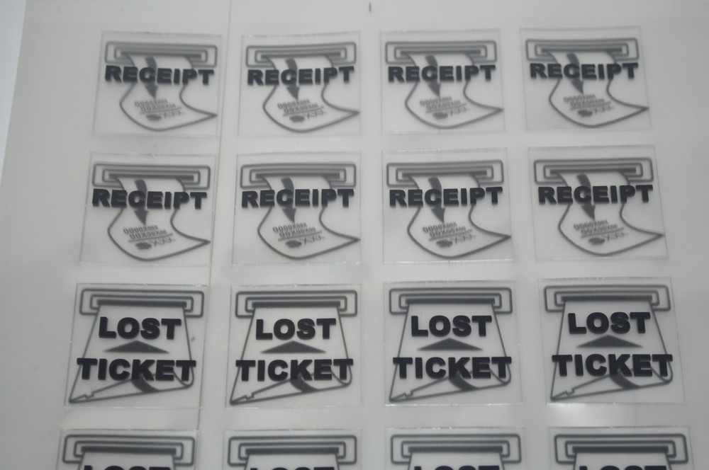 Federal APD 3M Parking Station push-button User Interface Label "receipt cancel