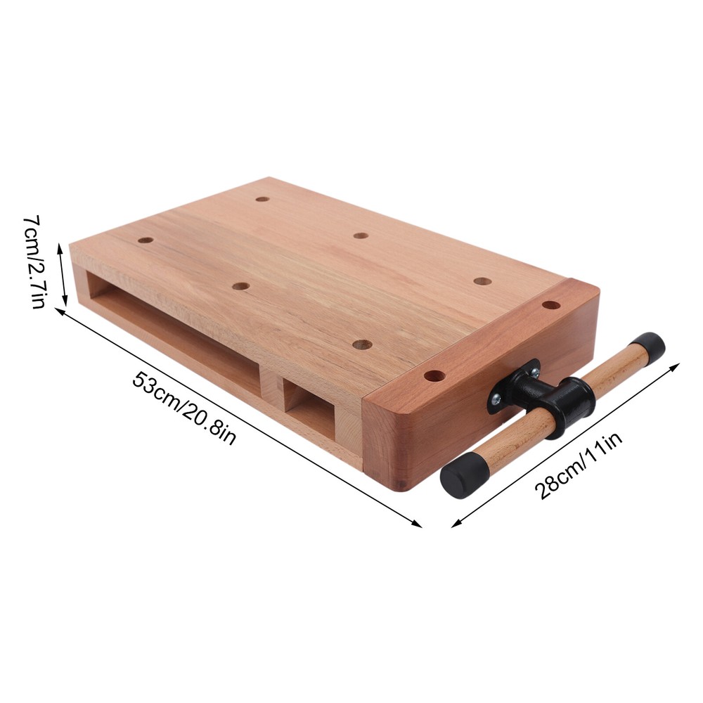 Woodworking Bench Vise with Quick Release, Durable Beech Wood Design