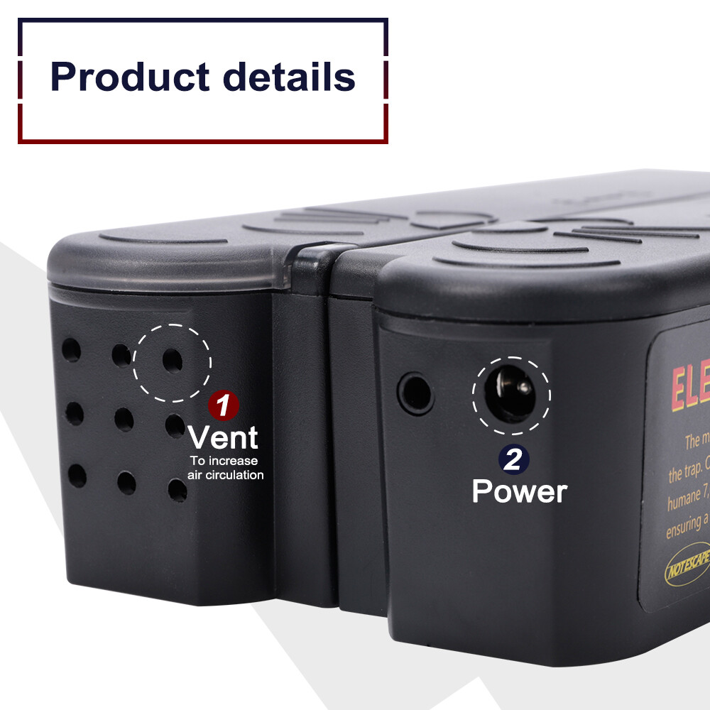 Electronic Mouse Trap Victor Control Rat Killer Pest Electric Rodent Zapper US