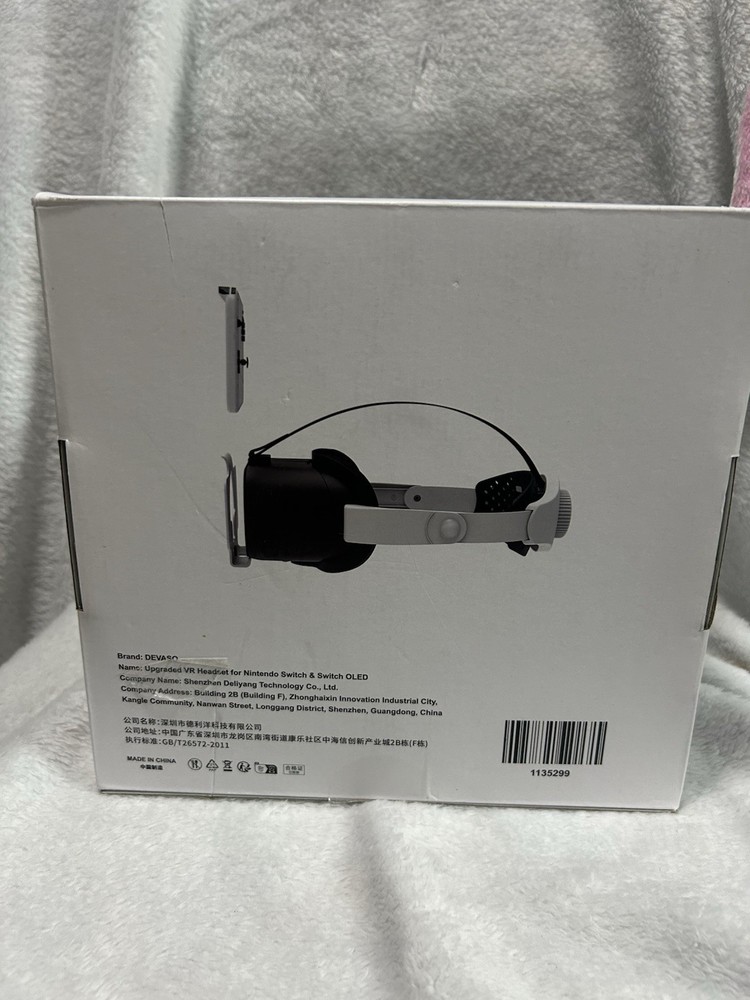 DEVASO Upgraded VR Headset for Nintendo Switch & Switch OLED Black White