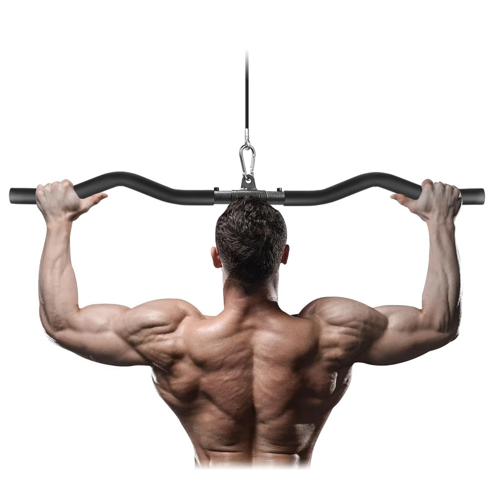 LAT Pull Down Bar, Detachable LAT Pulldown Attachment with Swivel Joint Wide ...