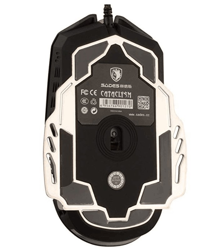 SADES Flash Wing 2400DPI Optical LED 6 Buttons PC Gaming Mouse Black