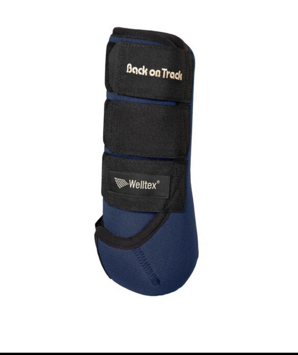 Large Back On Track Exercise Boots - Front (Pair) Navy