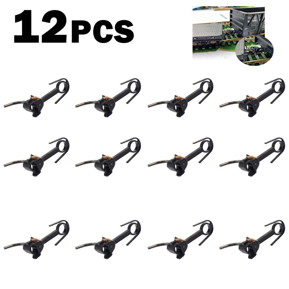 12pcs Model Couplers HO scale 1:87 Model Train Knuckle Spring Coupler Coupling