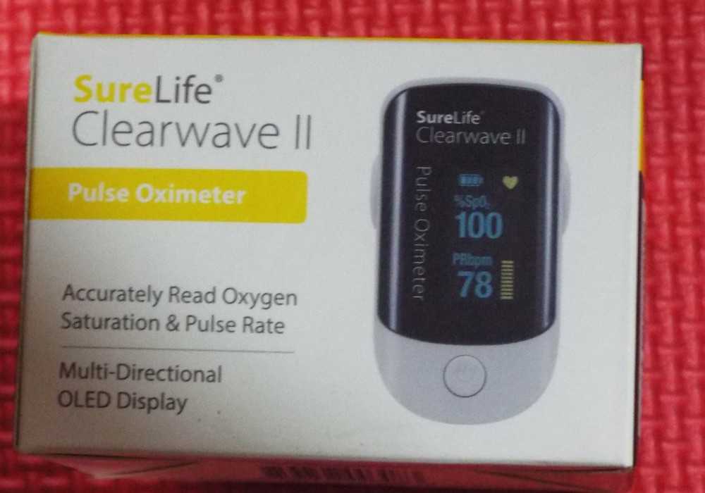 SureLife Clearwave II Pulse Oximeter OLED Display.  FS20D