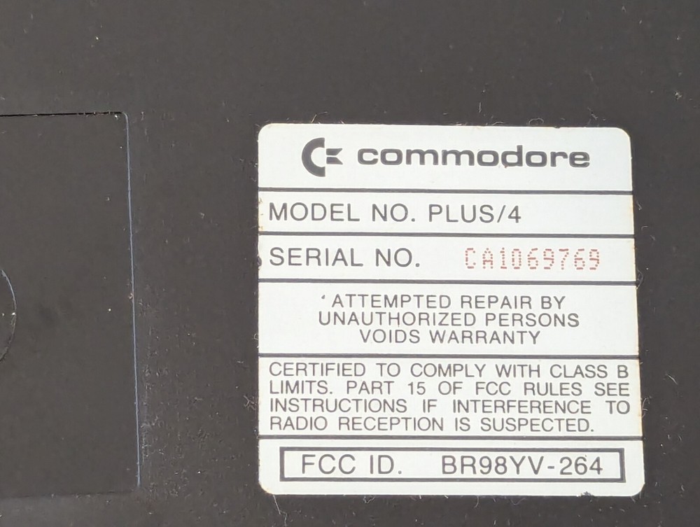 Used Vintage Commodore Plus/4 computer with Original box