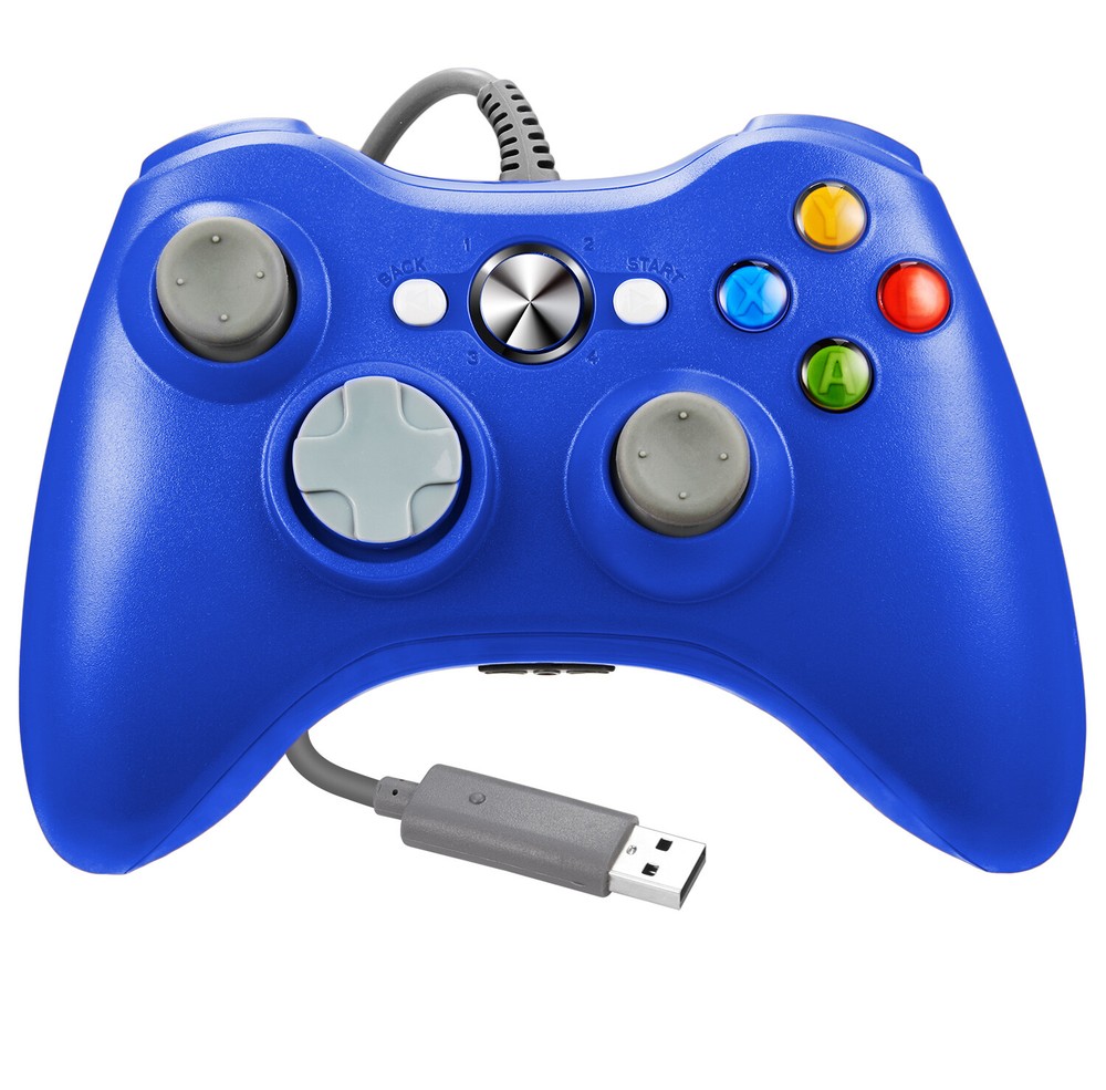 Wired USB Game Controller for Microsoft Xbox 360 Console & Slim/PC Windows7/8/11