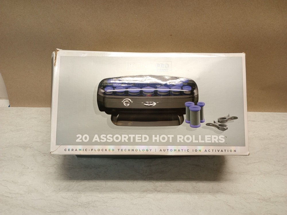 Conair Infinity Pro HS41X Ceramic Flocked Hot Rollers 20 Count with Clips Tested