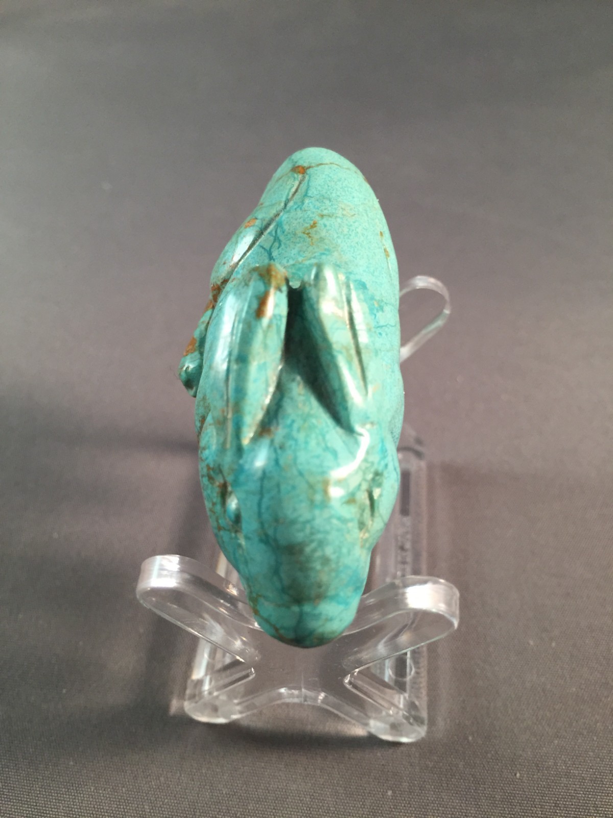HAND CARVED TURQUOISE RABBIT