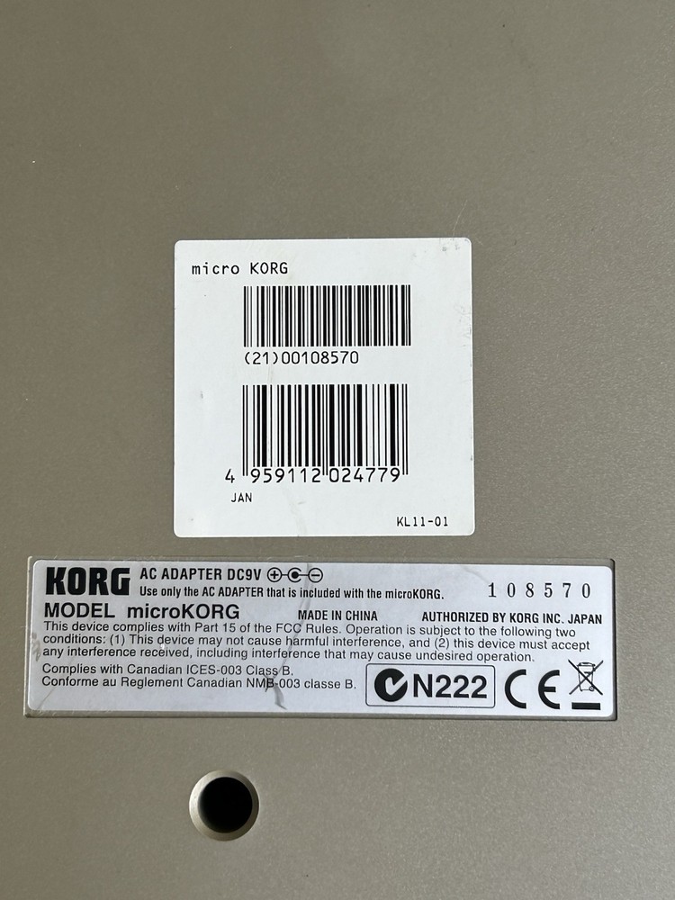 KORG microKORG 37-Key Synthesizer Vocoder ***Working***