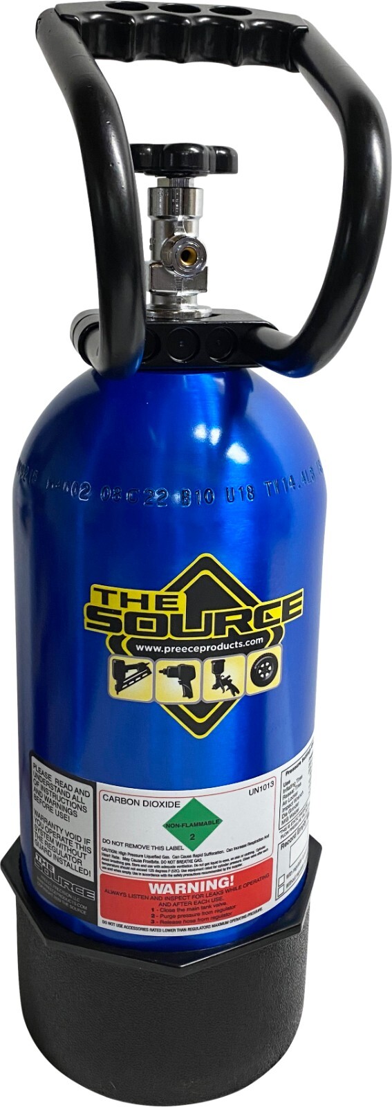 10 lb CO2 Aluminum Carbon Dioxide Tank Cylinder with handle and boot