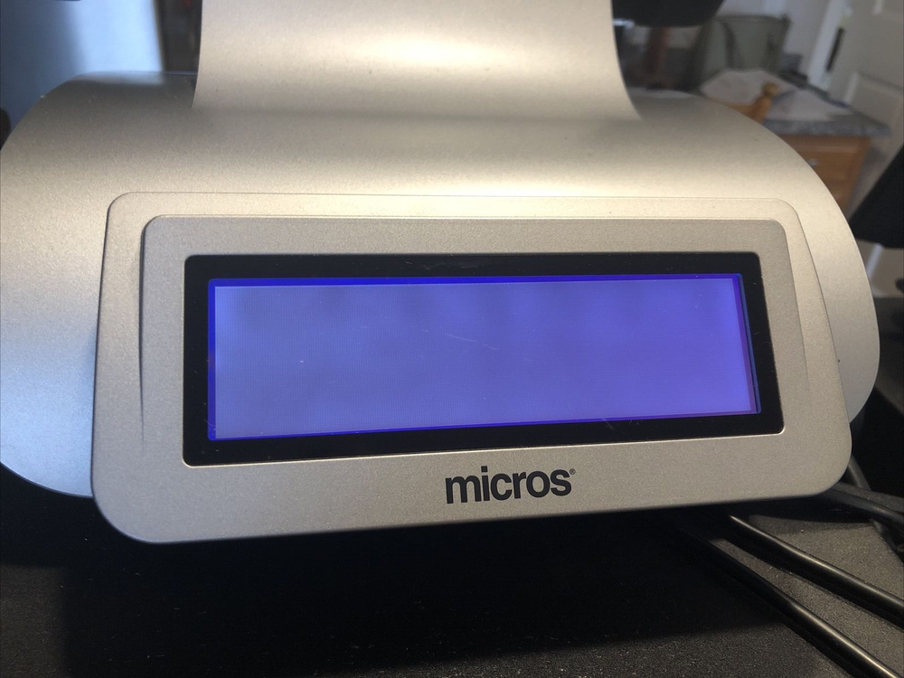 Micros Oracle Workstation 6 POS System includes printer, scanner, employee card